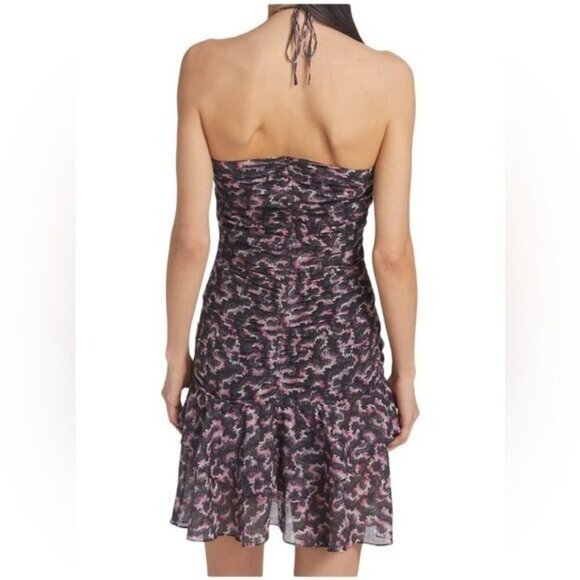 NWT Isabel Marant Etoile Ilanka Ruched Halter Dress Size 40 US 8 - Picture 4 of 12